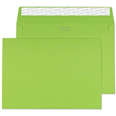 Blake Creative Colour 307 Briefumschläge Haftklebung Limettengrün C5 162 x 229 mm 120g/m² 500 Stück Blake Creative Colour 307 Briefumschläge Haftklebung Limettengrün C5 162 x 229 mm 120g/m² 500 Stück