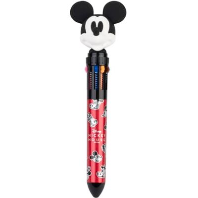 Grupo Erik Disney Mickey Mouse Kugelschreiber 10 Farben Fanartikel Merch 10-in-1 Multicolor Mehrfarbiger Stift Offizieller Disney Fanartikel Geschenk zur Einschulung Grupo Erik Disney Mickey Mouse Kugelschreiber 10 Farben Fanartikel Merch 10-in-1 Multicolor Mehrfarbiger Stift Offizieller Disney Fanartikel Geschenk zur Einschulung