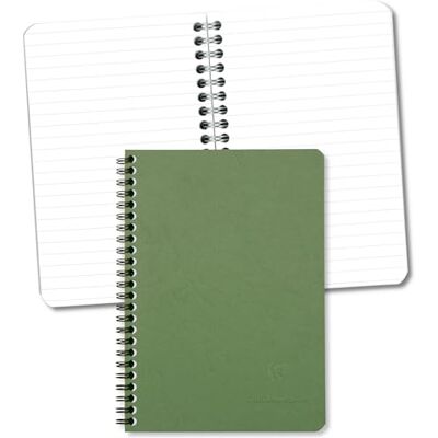 Clairefontaine 785363C Spiralbuch AgeBag DIN A5, 14,8 x 21 cm, liniert mit Rand, 50 Blatt 1 Stück grün Clairefontaine 785363C Spiralbuch AgeBag DIN A5, 14,8 x 21 cm, liniert mit Rand, 50 Blatt 1 Stück grün
