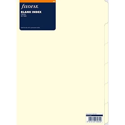 Filofax 291683 Register A4, blanko, creme Filofax 291683 Register A4, blanko, creme