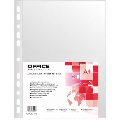 OFFICER PRODUCTS OFFICE PRODUCTS Prospekthüllen / 100 Stück/Din A4/ Glasklar Oben Offen Klarsichthüllen Sicht-Hüllen Gelochte Plastikhülle für Dokumente Papiere Akten Ordner/PP/Transparent 50 Mikron OFFICER PRODUCTS OFFICE PRODUCTS Prospekthüllen / 100 Stück/Din A4/ Glasklar Oben Offen Klarsichthüllen Sicht-Hüllen Gelochte Plastikhülle für Dokumente Papiere Akten Ordner/PP/Transparent 50 Mikron