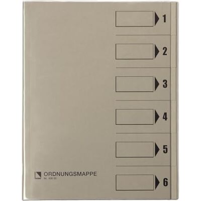 BENE 83600GR Ordnungsmappe mit Schutzumschlag, grau BENE 83600GR Ordnungsmappe mit Schutzumschlag, grau