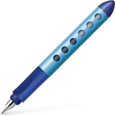 Faber-Castell 149847 Schulfüller Scribolino, für Rechtshänder, Feder A, blau, 1 Stück Faber-Castell 149847 Schulfüller Scribolino, für Rechtshänder, Feder A, blau, 1 Stück