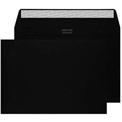 Blake Colour schwarze Briefumschläge C5 (162 x 229 mm) 25 Stück 120 g/m² FSC-zertifiziert selbstklebend umschläge Schwarz Bastelset Bürobedarf Farbige Umschläge/Kuvert (45314) Blake Colour schwarze Briefumschläge C5 (162 x 229 mm) 25 Stück 120 g/m² FSC-zertifiziert selbstklebend umschläge Schwarz Bastelset Bürobedarf Farbige Umschläge/Kuvert (45314)