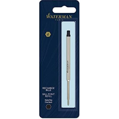 Waterman Ersatzmine für Kugelschreiber feine Spitze Schwarze Tinte 1 Stück Waterman Ersatzmine für Kugelschreiber feine Spitze Schwarze Tinte 1 Stück