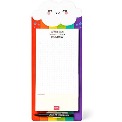 LEGAMI Don't Forget Notizblock, magnetisch, 11 x 28 cm, Rainbow LEGAMI Don't Forget Notizblock, magnetisch, 11 x 28 cm, Rainbow