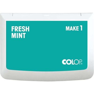 COLOP MAKE 1 Stempelkissen Mint 90 x 50 mm wasserbasiertes, schnelltrocknendes Stempelkissen für Holzstempel & Kreativstempel DIY & Büro COLOP MAKE 1 Stempelkissen Mint 90 x 50 mm wasserbasiertes, schnelltrocknendes Stempelkissen für Holzstempel & Kreativstempel DIY & Büro