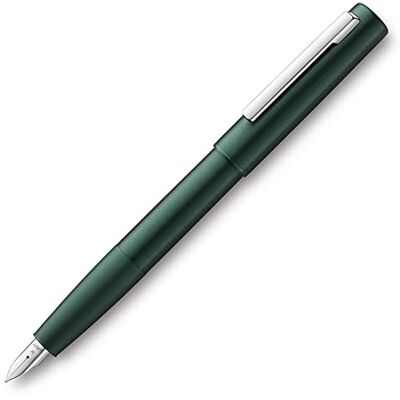 Lamy aion Füllhalter 077 Moderner Füller in der Farbe Dunkelgrün aus einem nahtlos aus Aluminium tiefgezogenen Gehäuseteil Rotationsgebürstete Oberfläche Federstärke EF Lamy aion Füllhalter 077 Moderner Füller in der Farbe Dunkelgrün aus einem nahtlos aus Aluminium tiefgezogenen Gehäuseteil Rotationsgebürstete Oberfläche Federstärke EF
