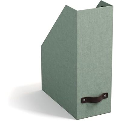 BIGSO ESTELLE Stehsammler für Zeitschriften, Magazine und Akten – praktischer Organizer aus Faserplatte und Papier in Leinenoptik – stabiler Zeitschriftenhalter mit Griff – mintgrün BIGSO ESTELLE Stehsammler für Zeitschriften, Magazine und Akten – praktischer Organizer aus Faserplatte und Papier in Leinenoptik – stabiler Zeitschriftenhalter mit Griff – mintgrün