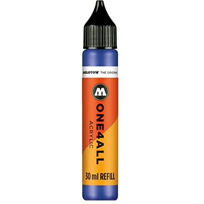 Molotow ONE4ALL Refill Acryl, Farbe 204 echtblau30 ml, Nachfülltinte für Permanentmarker Molotow ONE4ALL Refill Acryl, Farbe 204 echtblau30 ml, Nachfülltinte für Permanentmarker