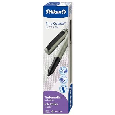 Pelikan Tintenroller Pina Colada Edition inkl. Standard-Tintenpatrone, nachfüllbar, olive, 1 Stück Pelikan Tintenroller Pina Colada Edition inkl. Standard-Tintenpatrone, nachfüllbar, olive, 1 Stück