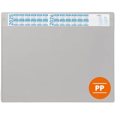 Durable Schreibtischunterlage 65x48 cm, Kalender, grau, 722510 Schreibunterlage mit transparenter Abdeckung, 4-Jahreskalender, rutschfest, ideal für Home Office & Büro Durable Schreibtischunterlage 65x48 cm, Kalender, grau, 722510 Schreibunterlage mit transparenter Abdeckung, 4-Jahreskalender, rutschfest, ideal für Home Office & Büro