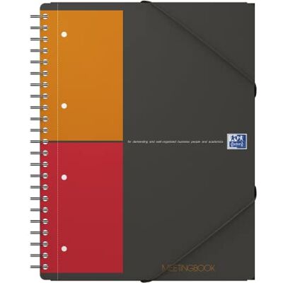 Oxford Meetingbook International A4, kariert, 160 Seiten, mit Gummizugmappe und 3 Einschlagklappen Oxford Meetingbook International A4, kariert, 160 Seiten, mit Gummizugmappe und 3 Einschlagklappen