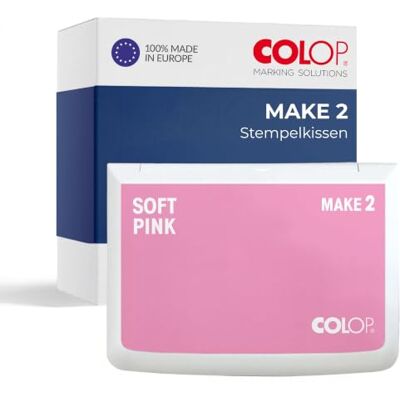 COLOP MAKE 2 Stempelkissen Rosa/Pink 110 x 70 mm wasserbasiertes, schnelltrocknendes Stempelkissen für Holzstempel & Kreativstempel DIY & Büro COLOP MAKE 2 Stempelkissen Rosa/Pink 110 x 70 mm wasserbasiertes, schnelltrocknendes Stempelkissen für Holzstempel & Kreativstempel DIY & Büro