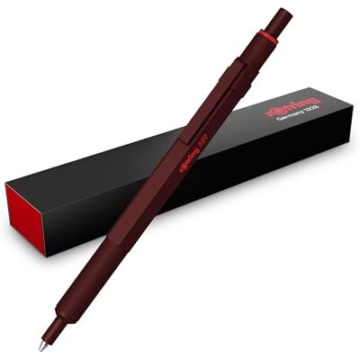 rOtring 600 Kugelschreiber Mittlere Spitze Schwarze Tinte Stift mit Vollmetallschaft Schokoladenbraun Rutschfeste, gerändelte Griffzone und Sechskantschaft Nachfüllbar rOtring 600 Kugelschreiber Mittlere Spitze Schwarze Tinte Stift mit Vollmetallschaft Schokoladenbraun Rutschfeste, gerändelte Griffzone und Sechskantschaft Nachfüllbar
