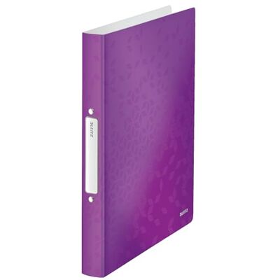 Leitz 42570062 Ringbuch wow, A4, PP, 2 Ringe, 25 mm, violett Leitz 42570062 Ringbuch wow, A4, PP, 2 Ringe, 25 mm, violett