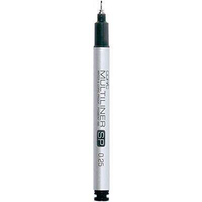 Copic Multiliner SP 0,3 mm, Black, Aluminium Fineliner mit einer feinen Spitze und wasserbeständiger Pigmenttinte Copic Multiliner SP 0,3 mm, Black, Aluminium Fineliner mit einer feinen Spitze und wasserbeständiger Pigmenttinte