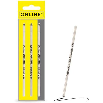 Online 3x Multifunktions-Kugelschreiberminen D1-Format Strichstärke M (mittel) von , auch für Lamy, Rotring, Schneider, Cross etc, Internationale Standard Mine, dokumentenecht, Schreibfarbe schwarz Online 3x Multifunktions-Kugelschreiberminen D1-Format Strichstärke M (mittel) von , auch für Lamy, Rotring, Schneider, Cross etc, Internationale Standard Mine, dokumentenecht, Schreibfarbe schwarz