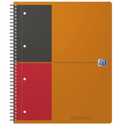 Oxford Activebook Interantional A4, liniert, 160 Seiten, versetzbares Register, Dokumententasche Oxford Activebook Interantional A4, liniert, 160 Seiten, versetzbares Register, Dokumententasche