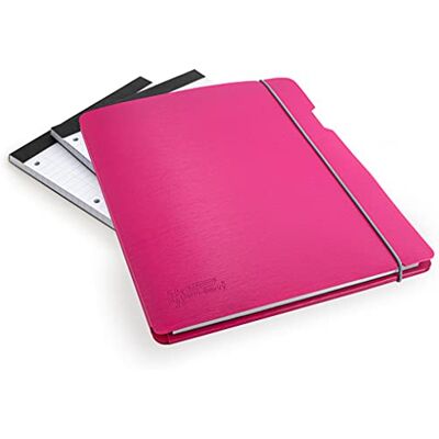 Rapesco 1686 Notizblockmappe und 3 Nachfüll-Blöcken mit 160 Blatt, A4 Fuchsia Rapesco 1686 Notizblockmappe und 3 Nachfüll-Blöcken mit 160 Blatt, A4 Fuchsia