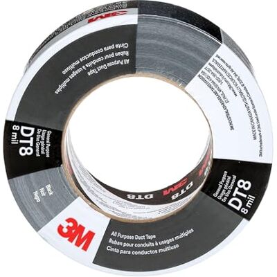 3M Allzweck-Gewebeklebeband DT8, Extra Stark, Wasserfest, 48 mm x 23 m Schwarz, Einzeln Verpackt, 1 Rolle 3M Allzweck-Gewebeklebeband DT8, Extra Stark, Wasserfest, 48 mm x 23 m Schwarz, Einzeln Verpackt, 1 Rolle