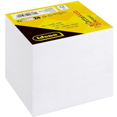 Idena 10442 Zettelklotz, 9 x 9 cm, 800 Blatt lose, weiß, 1 Stück Idena 10442 Zettelklotz, 9 x 9 cm, 800 Blatt lose, weiß, 1 Stück