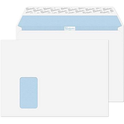Blake Premium Office 36217 Briefumschläge Haftklebung Mit Fenster Ultra Weiß C4 229 x 324 mm 120g/m² 250 Stück Blake Premium Office 36217 Briefumschläge Haftklebung Mit Fenster Ultra Weiß C4 229 x 324 mm 120g/m² 250 Stück