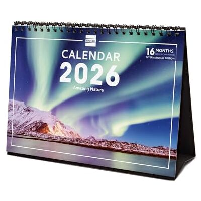 Finocam Tischkalender 2026 Monatsansicht Januar–Dezember 2026 + Sept.–Dez. 2025 (4 Monate) reduziert Kalender 2026 Bilder Nature International Finocam Tischkalender 2026 Monatsansicht Januar–Dezember 2026 + Sept.–Dez. 2025 (4 Monate) reduziert Kalender 2026 Bilder Nature International