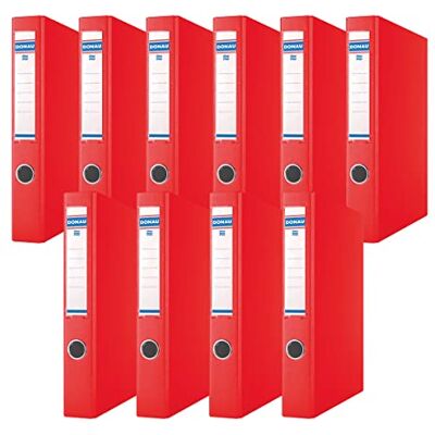 DONAU 3934001PL-04 Ringbuch/Rot 4-D-Ring-Mechanik 30mm DIN A4 Ringordner Pappe/Kunststoff Aus 1,9 mm dickem Karton mit öko PP 100µ 10er Packung DONAU 3934001PL-04 Ringbuch/Rot 4-D-Ring-Mechanik 30mm DIN A4 Ringordner Pappe/Kunststoff Aus 1,9 mm dickem Karton mit öko PP 100µ 10er Packung