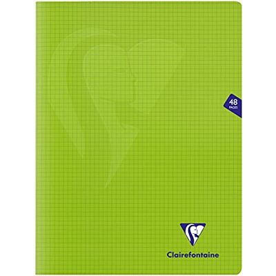 Clairefontaine 353312C Packung mit 10 Heften Mimesys, DIN A4+, 24x32 cm, 24 Blatt 90g, kariert 5/5, Einband aus Polypropylen, Grün, 1 Pack Clairefontaine 353312C Packung mit 10 Heften Mimesys, DIN A4+, 24x32 cm, 24 Blatt 90g, kariert 5/5, Einband aus Polypropylen, Grün, 1 Pack