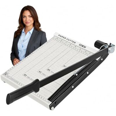 EDIESI , Papierschneider, A4, Schneidemaschine, Papierschneidemaschine, Hebelschneider, Schere für Papier und Fotos, Manuell, höchste Präzision, 4 Farben erhältlich (Weiß, A4) EDIESI , Papierschneider, A4, Schneidemaschine, Papierschneidemaschine, Hebelschneider, Schere für Papier und Fotos, Manuell, höchste Präzision, 4 Farben erhältlich (Weiß, A4)
