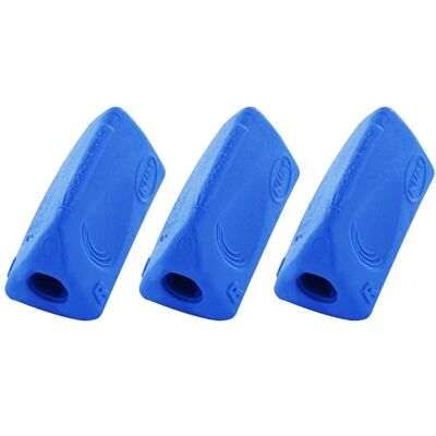 KUM Schreibhilfe Sattler Tri Grip, blau, 3er Pack Stifthalter für Rechts- und Linkshänder, unterstützt eine ergonomische Schreibhaltung KUM Schreibhilfe Sattler Tri Grip, blau, 3er Pack Stifthalter für Rechts- und Linkshänder, unterstützt eine ergonomische Schreibhaltung