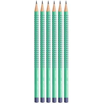 Faber-Castell Bleistifte Grip 2001 B Buzzing Blue, 6 Stück Ergonomische Bleistifte im Härtegrad B für komfortables Schreiben und Zeichnen Faber-Castell Bleistifte Grip 2001 B Buzzing Blue, 6 Stück Ergonomische Bleistifte im Härtegrad B für komfortables Schreiben und Zeichnen