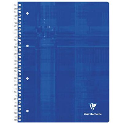 Clairefontaine 8251C Packung mit 5 Collegeblöcken DIN A4+ mit Ringbuchlochung, 4-fach gelocht, 80 Blatt französische Lineatur, 90g, farbig sortiert, 1 Pack Clairefontaine 8251C Packung mit 5 Collegeblöcken DIN A4+ mit Ringbuchlochung, 4-fach gelocht, 80 Blatt französische Lineatur, 90g, farbig sortiert, 1 Pack