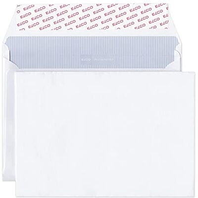 Elco 48583 Documento Box mit 250 Briefumschlägen/Versandtaschen, Haftklebeverschluss, B5, 120g, weiss Kraft, Fenster: nein, b5 (250x176mm) für papierformat a5/c5 mit umlaufender 20mm seitenfalte Elco 48583 Documento Box mit 250 Briefumschlägen/Versandtaschen, Haftklebeverschluss, B5, 120g, weiss Kraft, Fenster: nein, b5 (250x176mm) für papierformat a5/c5 mit umlaufender 20mm seitenfalte