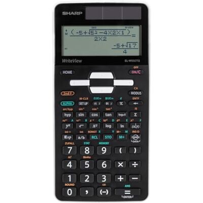 Sharp EL-W550TG Wissenschaftlicher Schulrechner, schwarz WriteView-Anzeige, D.A.L.-Eingabe, 258 Funktionen, Solar- & Batteriebetrieb – für Oberstufe und Abitur Sharp EL-W550TG Wissenschaftlicher Schulrechner, schwarz WriteView-Anzeige, D.A.L.-Eingabe, 258 Funktionen, Solar- & Batteriebetrieb – für Oberstufe und Abitur