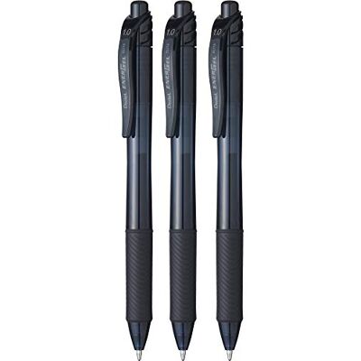 Pentel Roller Gel Energel X 1.0 BL110 Tintenroller, Schwarz Pentel Roller Gel Energel X 1.0 BL110 Tintenroller, Schwarz