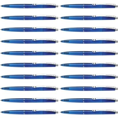 Schneider 132003 K20 Icy Colours Kugelschreiber (Blau, Mittel, dokumentenecht) 20er Pack, blau Schneider 132003 K20 Icy Colours Kugelschreiber (Blau, Mittel, dokumentenecht) 20er Pack, blau