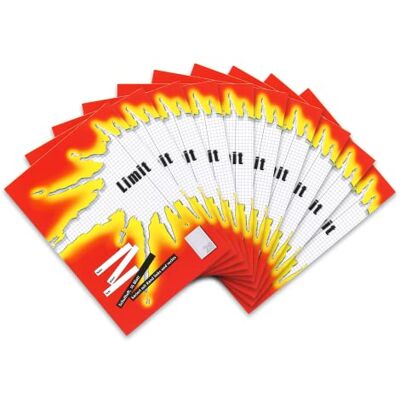 Limit A4 Heft - 16 Seiten, Linierte, Rot Limit A4 Heft - 16 Seiten, Linierte, Rot