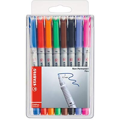 STABILO OHPen universell, 8 Farben, löschbar - Marker für Overheadprojektion STABILO OHPen universell, 8 Farben, löschbar - Marker für Overheadprojektion