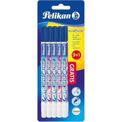 Pelikan Tintenlöscher Super Pirat, Strichstärke B (breit) Tintenkiller zum Löschen und Überschreiben, 10 Stück Pelikan Tintenlöscher Super Pirat, Strichstärke B (breit) Tintenkiller zum Löschen und Überschreiben, 10 Stück