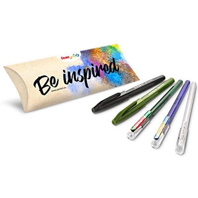 Pentel Kreativ-Set, 5-teilig, ideal für Handlettering, Bullet Journal, Grußkarten u.v.m. ideal zur Weihnachtszeit/Weihnachten Pentel Kreativ-Set, 5-teilig, ideal für Handlettering, Bullet Journal, Grußkarten u.v.m. ideal zur Weihnachtszeit/Weihnachten
