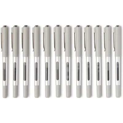 Amazon Basics Tintenroller mit flüssiger Tinte, feine Spitze, 0,7 mm, Schwarz, 12er-Pack Amazon Basics Tintenroller mit flüssiger Tinte, feine Spitze, 0,7 mm, Schwarz, 12er-Pack