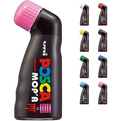 POSCA 183228 Marker MOP´R PCM-22, runde Stempelspitze 3 19 mm, pink, 1 Stück, ergonomische Form POSCA 183228 Marker MOP´R PCM-22, runde Stempelspitze 3 19 mm, pink, 1 Stück, ergonomische Form