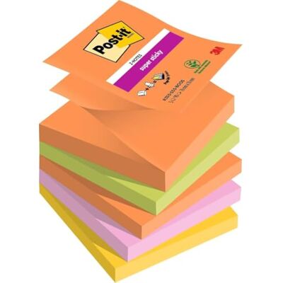 Post-it Super Sticky Z-Notes, 5 Blöcke (450 Blatt), 76 mm x 76 mm Selbstklebende Haftnotizen mit Stärkerer Haftung, Klebezettel für Bürobedarf, Erinnerungen & To-Do-Listen; Repositionierbar Post-it Super Sticky Z-Notes, 5 Blöcke (450 Blatt), 76 mm x 76 mm Selbstklebende Haftnotizen mit Stärkerer Haftung, Klebezettel für Bürobedarf, Erinnerungen & To-Do-Listen; Repositionierbar