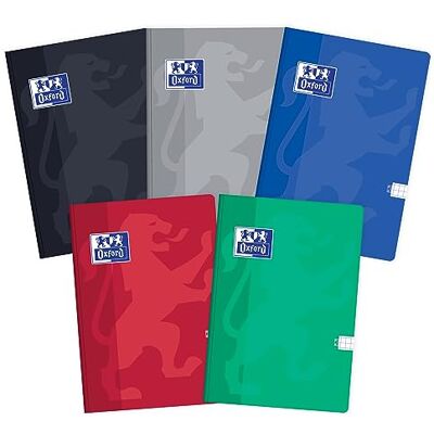 Oxford Notizbuch B5, 96 Blätter, kariert, 5 Stück-Packung Farbenmix Oxford Notizbuch B5, 96 Blätter, kariert, 5 Stück-Packung Farbenmix