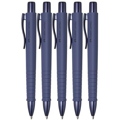 Faber-Castell Kugelschreiber Poly Ball Urban Future Dusk, 5 Stück Ergonomischer Kugelschreiber mit dokumentenechter XB-Mine und weichem Schreibgefühl Faber-Castell Kugelschreiber Poly Ball Urban Future Dusk, 5 Stück Ergonomischer Kugelschreiber mit dokumentenechter XB-Mine und weichem Schreibgefühl