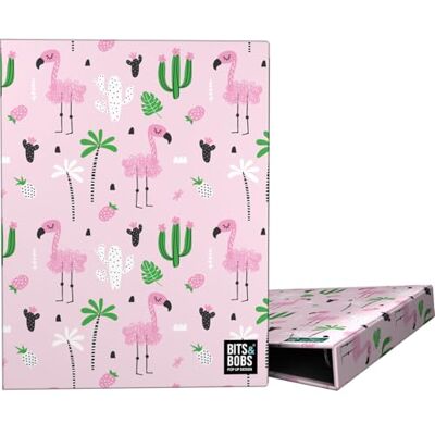 Grafoplás Grafoplas Ringordner A5, Tropisches Design Bits&Bobs, 4 runde Ringe, 20 mm, Softlaminierung, perfekt für 4 und Dina5-Dokumente, FSC-zertifiziert Grafoplás Grafoplas Ringordner A5, Tropisches Design Bits&Bobs, 4 runde Ringe, 20 mm, Softlaminierung, perfekt für 4 und Dina5-Dokumente, FSC-zertifiziert