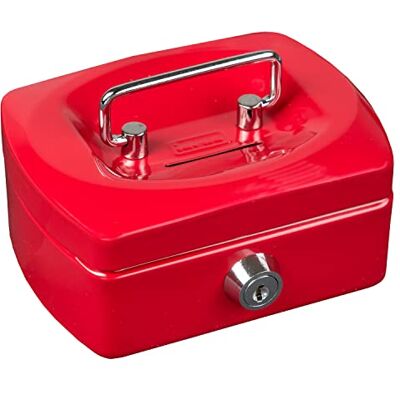 Idena 50032 Geldkassette Mini, Größe 125 x 95 x 60 mm, Farbe Rot, 1 Stück Idena 50032 Geldkassette Mini, Größe 125 x 95 x 60 mm, Farbe Rot, 1 Stück