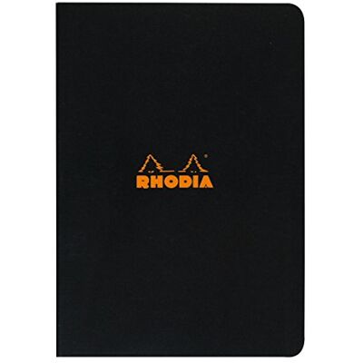 Rhodia 119169C Heft (DIN A4, 21 x 29,7 cm, liniert, 48 Blatt) 1 Stück schwarz Rhodia 119169C Heft (DIN A4, 21 x 29,7 cm, liniert, 48 Blatt) 1 Stück schwarz